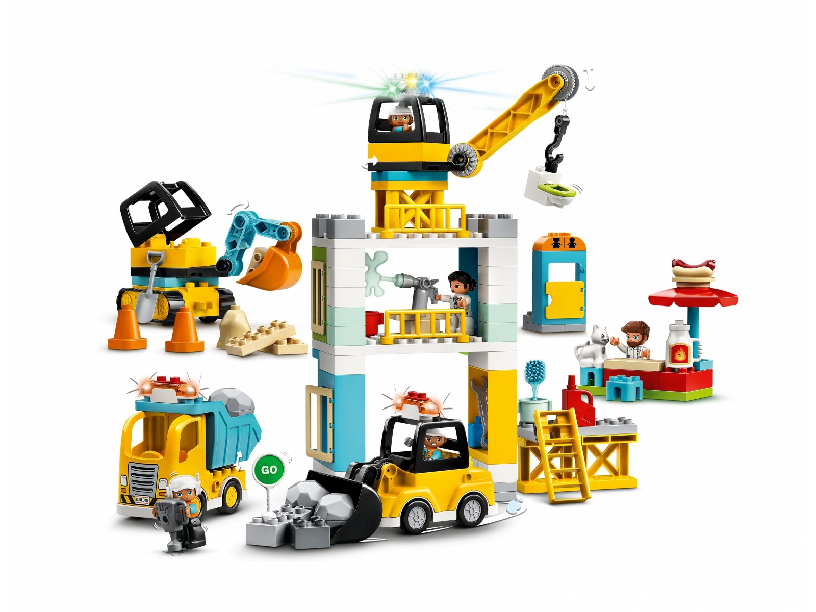 LEGO 10933 Żuraw wieżowy i budowa