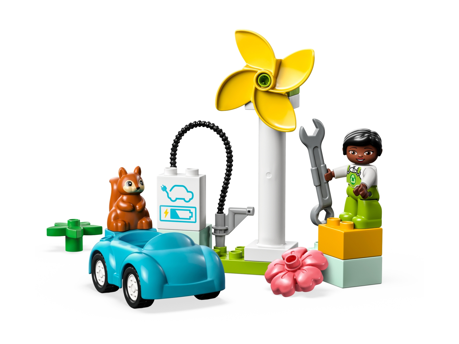 LEGO 10985 Turbina wiatrowa i samochód elektryczny