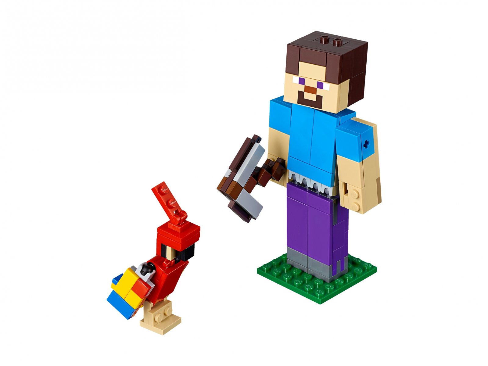 LEGO 21148 BigFig - Steve z papugą