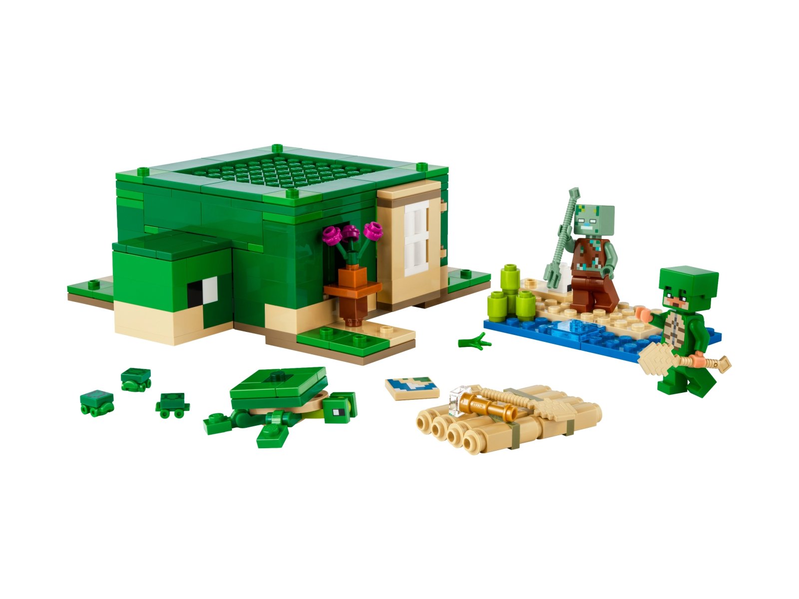 LEGO 21254 Minecraft Domek na plaży żółwi