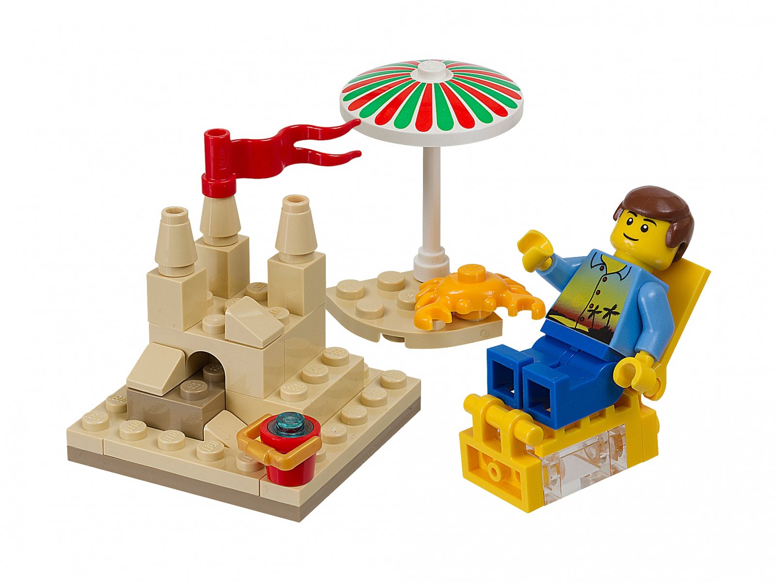 LEGO 40054 Wakacje na plaży