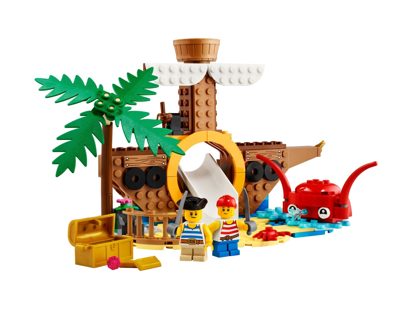 LEGO 40589 Plac zabaw ze statkiem pirackim