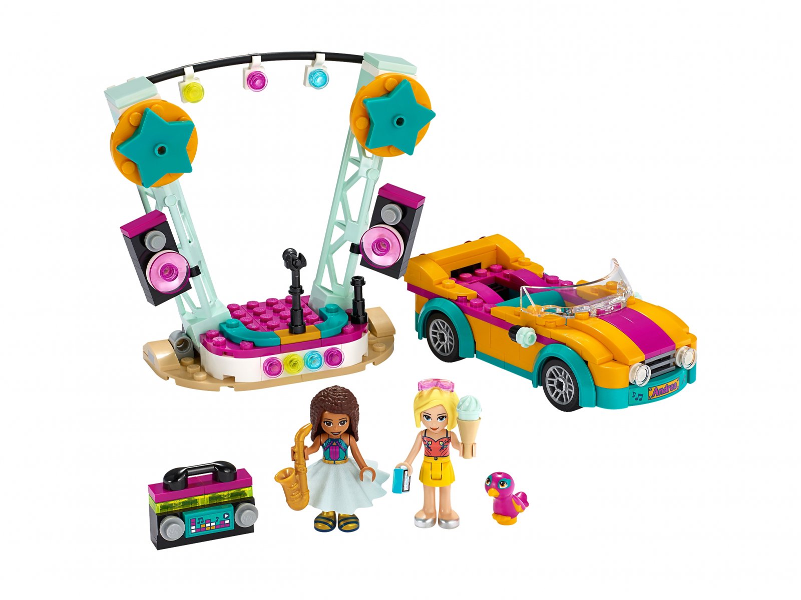 LEGO 41390 Samochód i scena Andrei