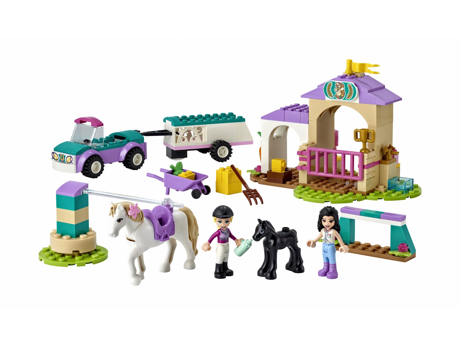 LEGO 41441 Szkółka jeździecka i przyczepa dla konia