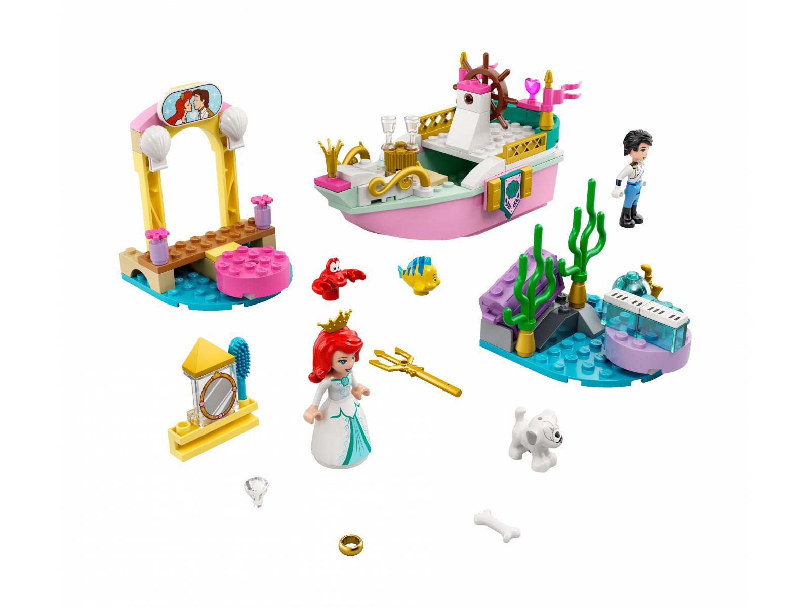 LEGO 43191 Świąteczna łódź Arielki