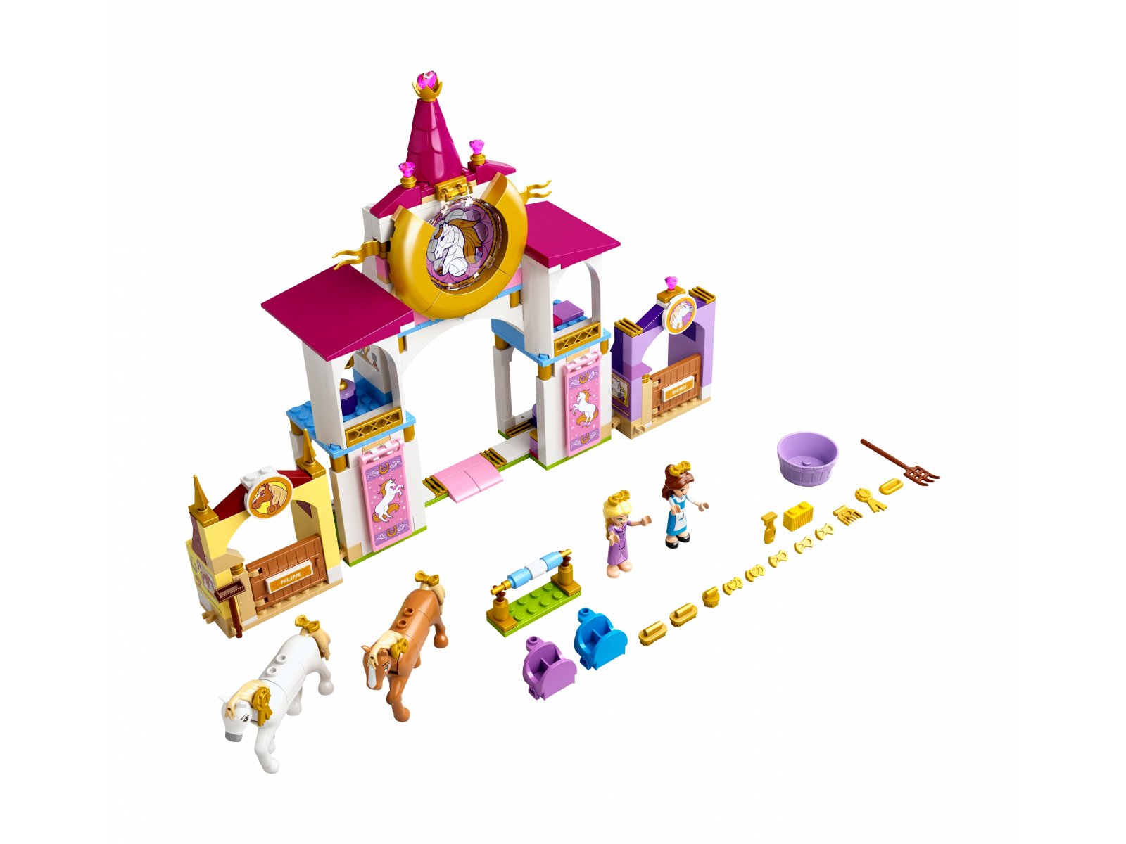 LEGO 43195 Królewskie stajnie Belli i Roszpunki