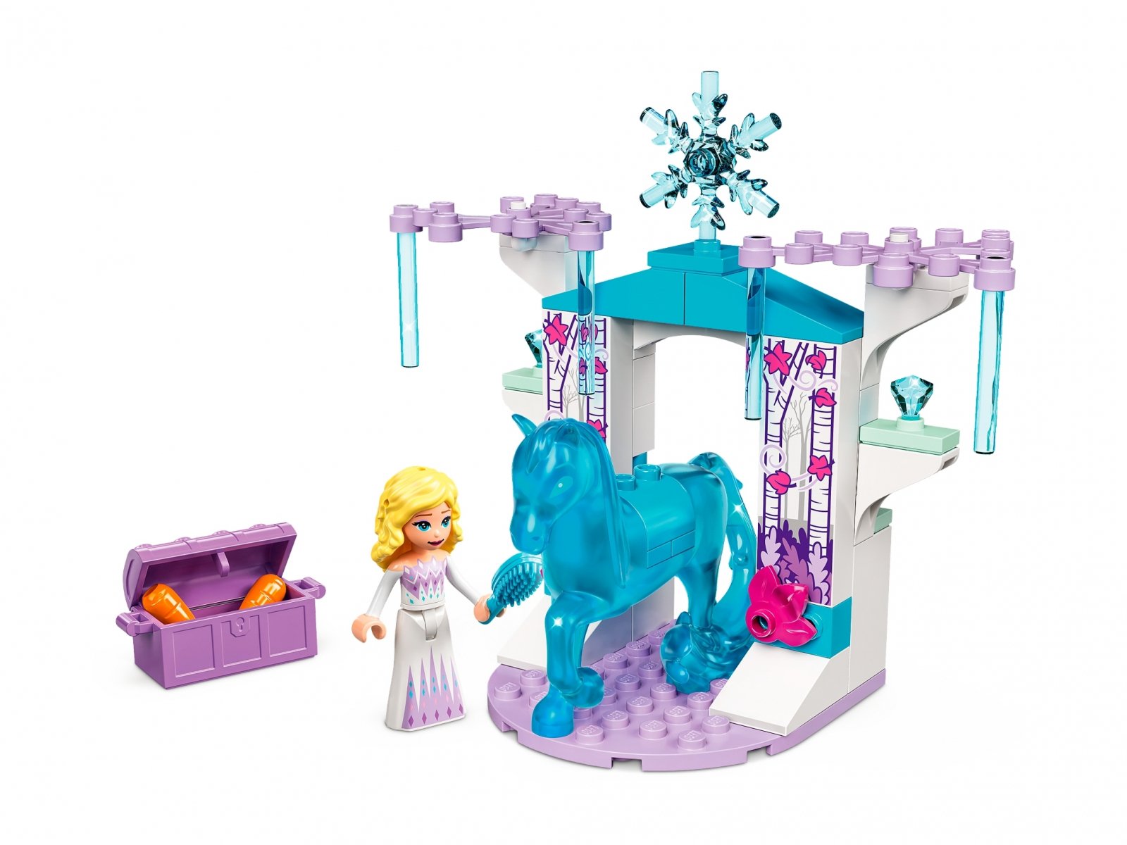 LEGO 43209 Elza i lodowa stajnia Nokka