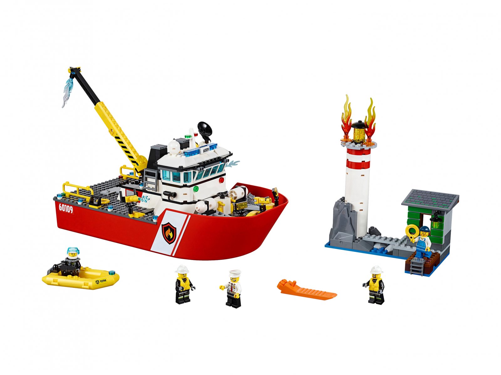 LEGO 60109 Łódź strażacka