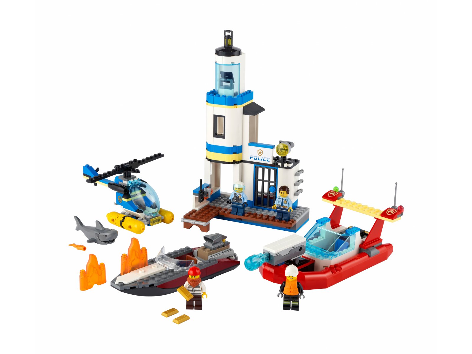 LEGO 60308 Akcja nadmorskiej policji i strażaków