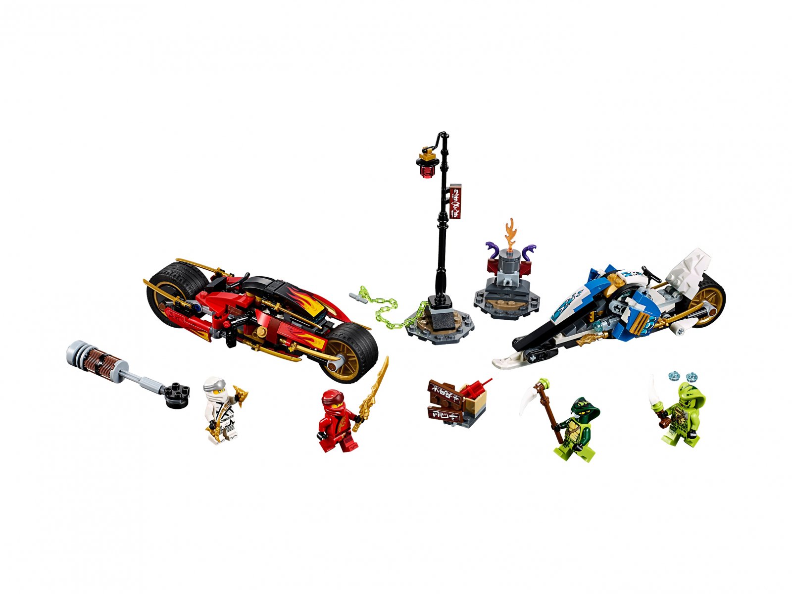 LEGO 70667 Motocykl Kaia i skuter Zane’a
