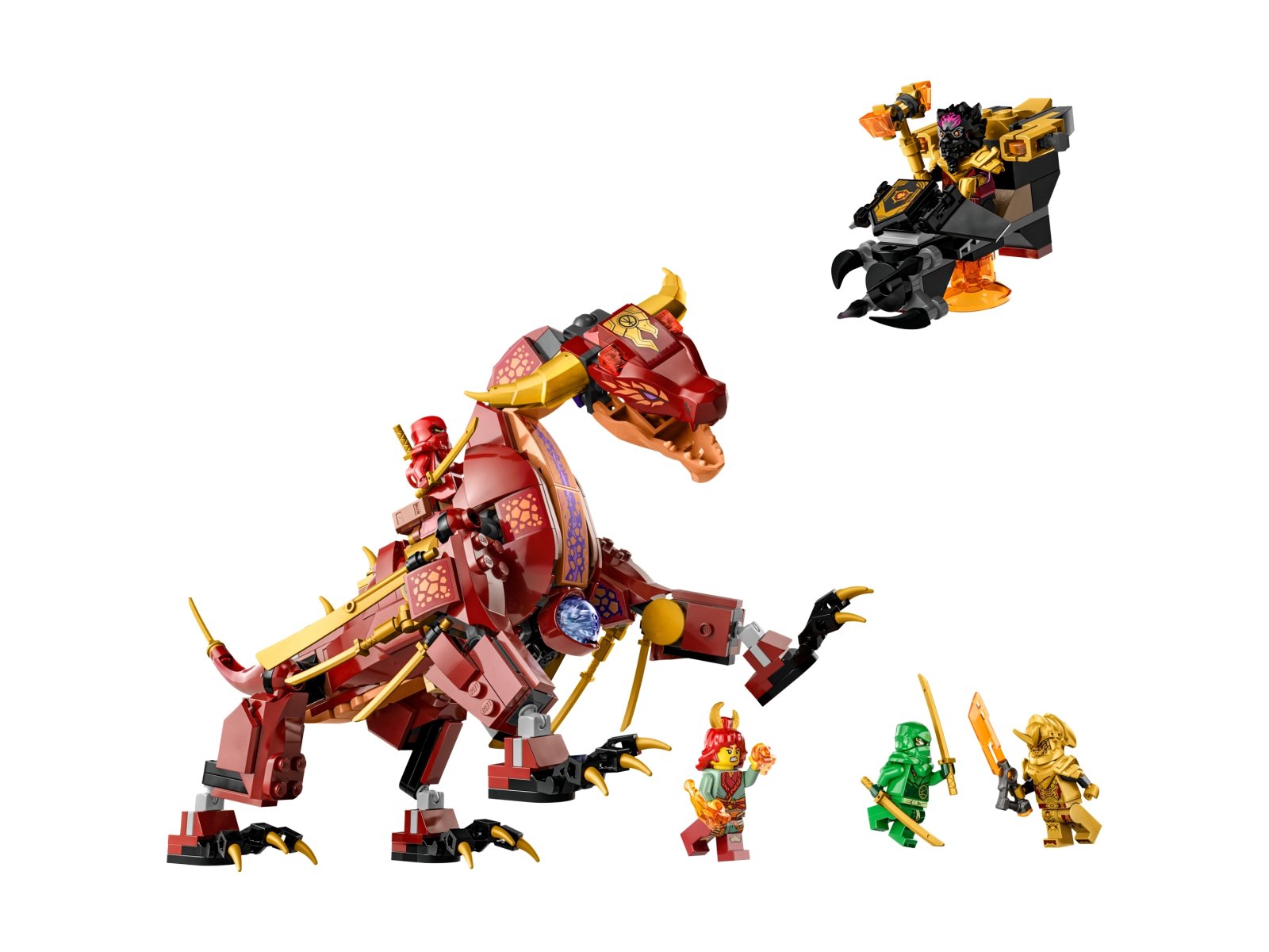 LEGO 71793 Lawowy smok zmieniający się w falę ognia