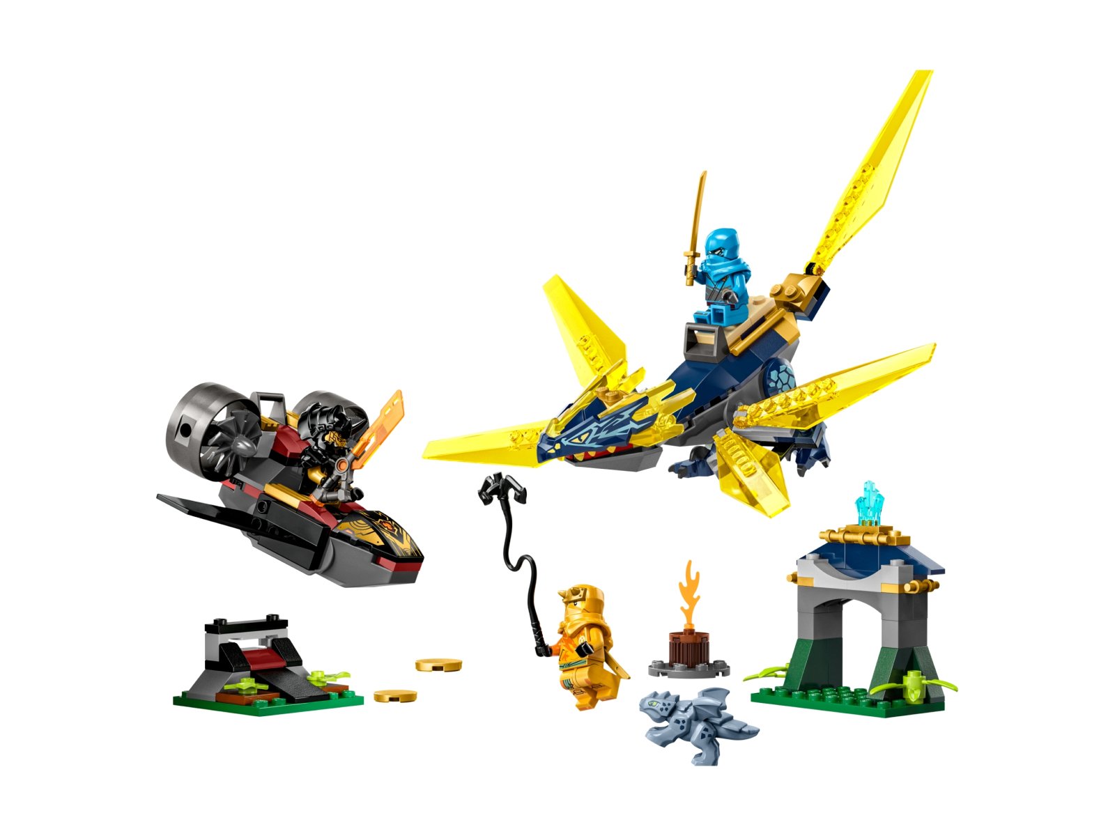LEGO 71798 Nya i Arin - bitwa na grzbiecie małego smoka