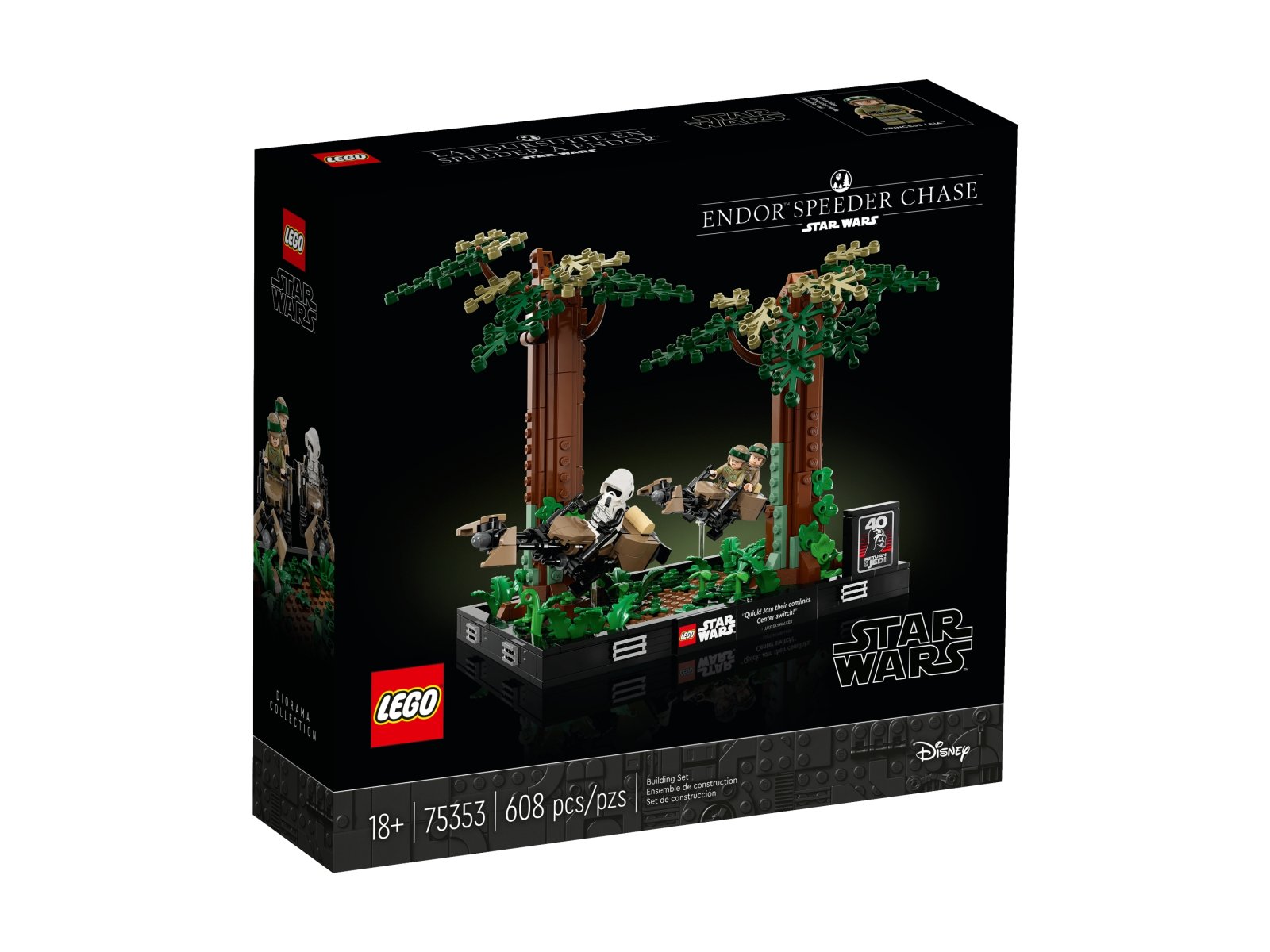 LEGO 75353 Diorama: Pościg na ścigaczu przez Endor