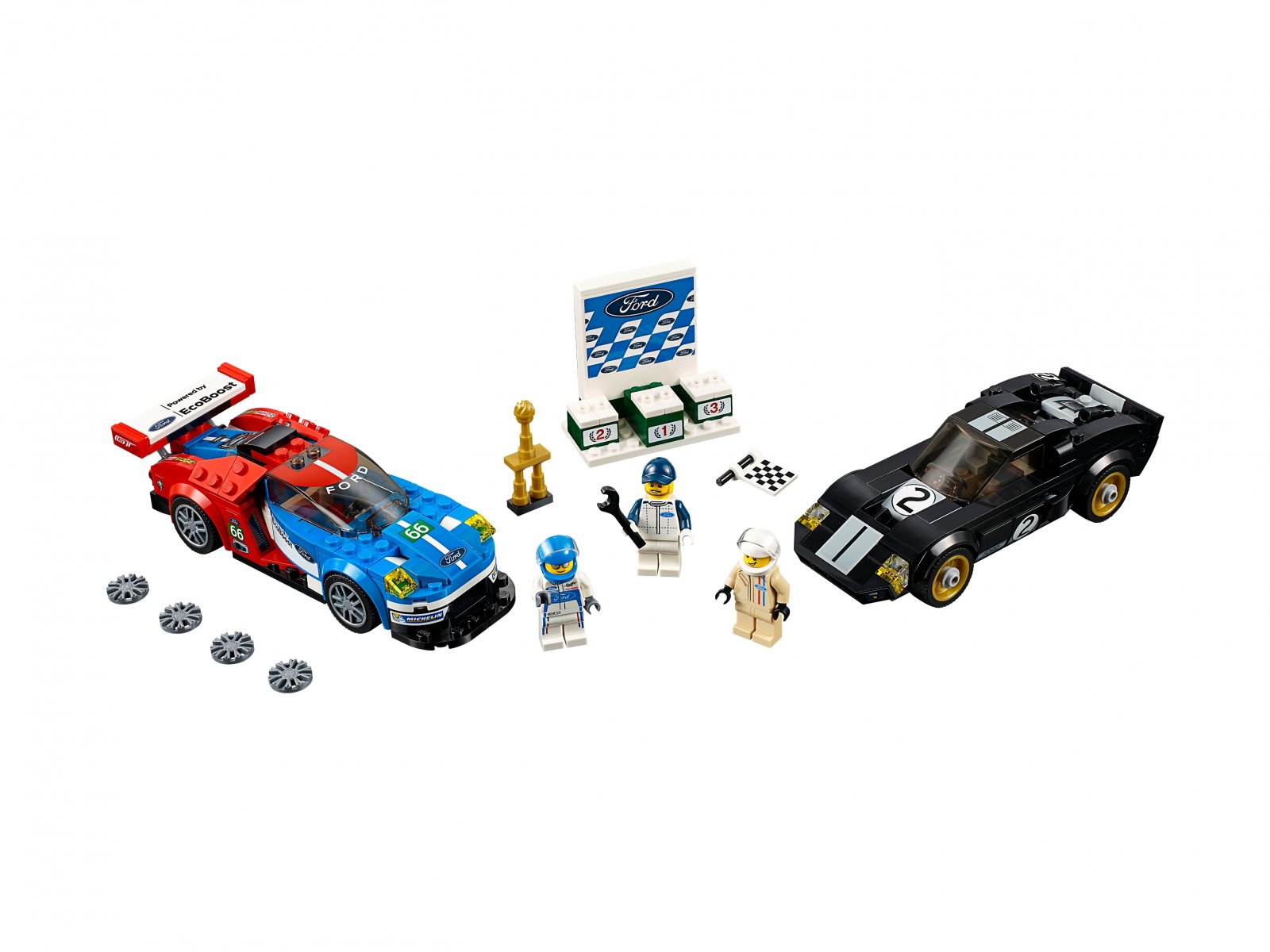 LEGO 75881 Ford GT z roku 2016 i Ford GT40 z roku 1966