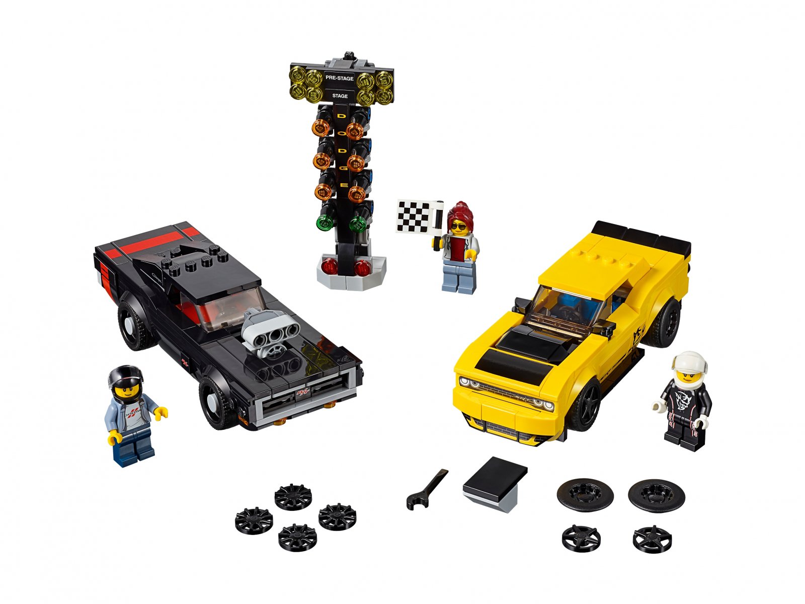 LEGO 75893 2018 Dodge Challenger SRT Demon oraz 1970 Dodge Charger R/T