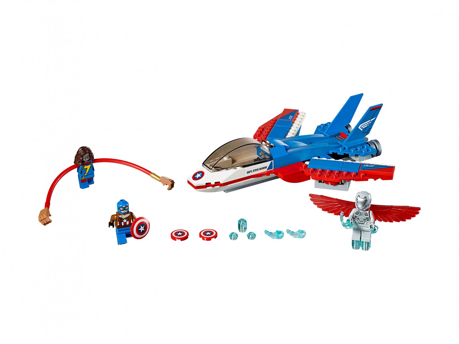 LEGO 76076 Odrzutowiec Kapitana Ameryki