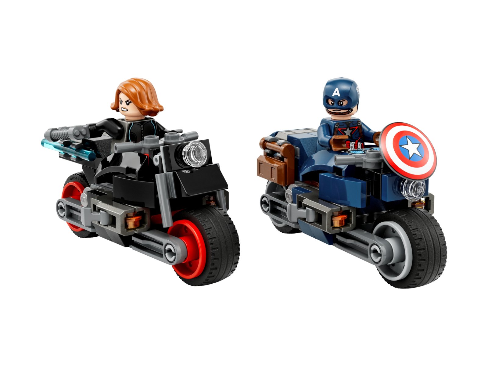 LEGO 76260 Motocykle Czarnej Wdowy i Kapitana Ameryki
