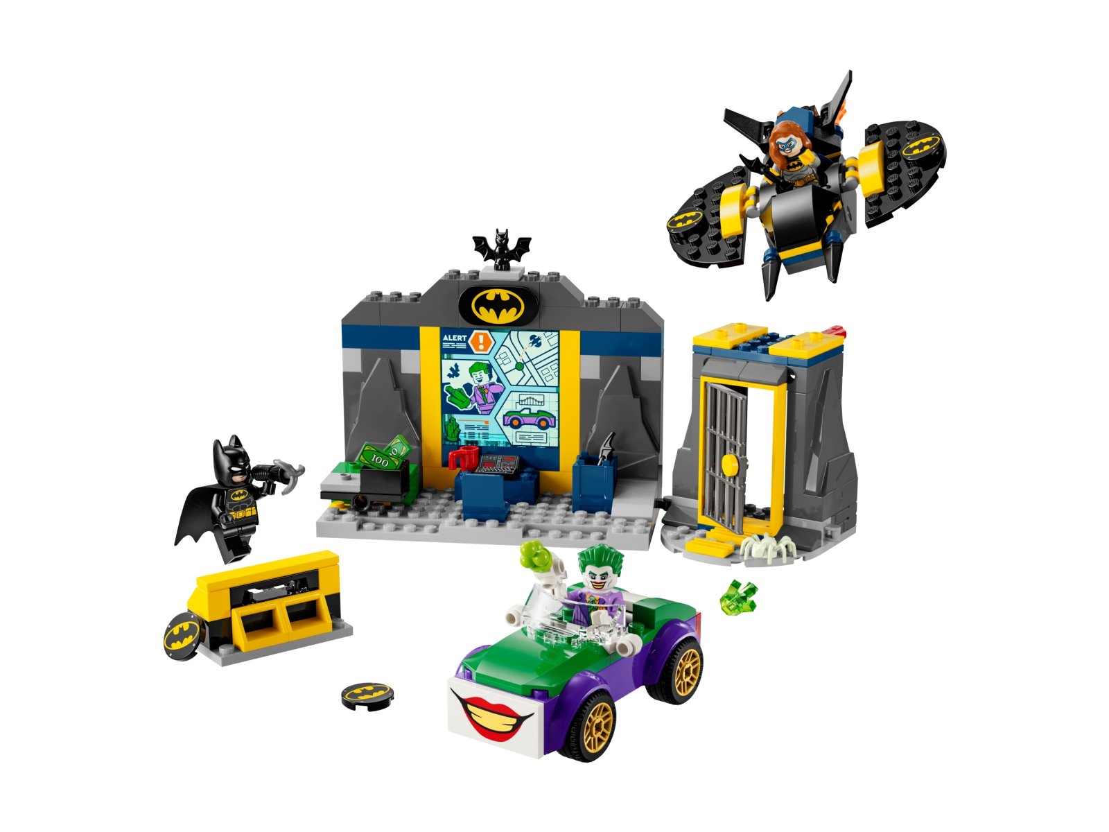 LEGO 76272 DC Jaskinia Batmana z Batmanem™, Batgirl™ i Jokerem™