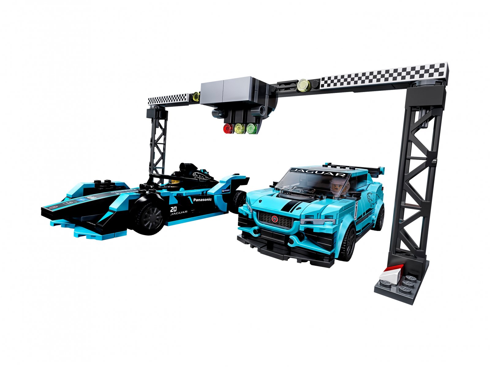LEGO 76898 Formula E Panasonic Jaguar Racing GEN2 car i Jaguar I-PACE eTROPHY