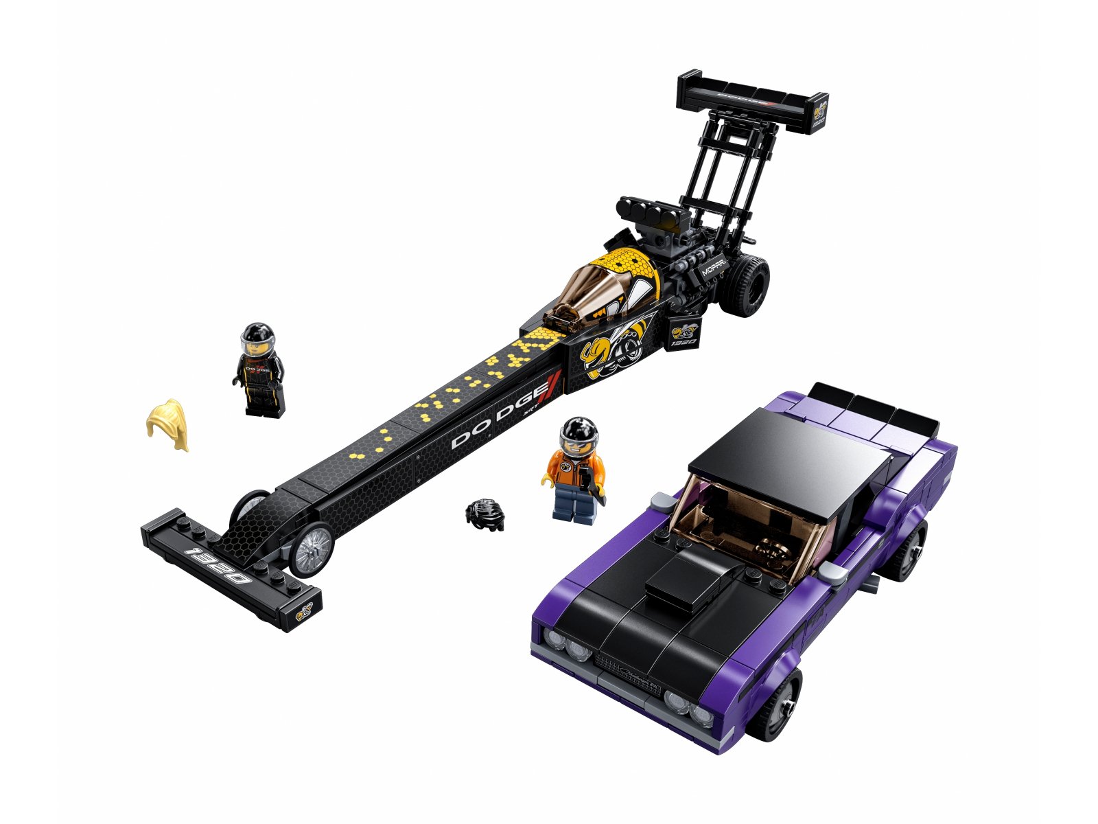LEGO 76904 Mopar Dodge//SRT Top Fuel Dragster i 1970 Dodge Challenger T/A