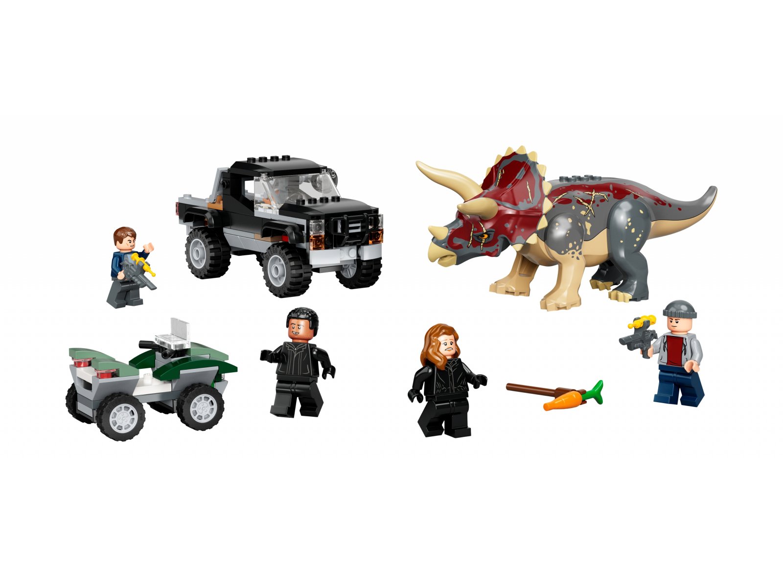 LEGO 76950 Triceratops i zasadzka z pick-upem