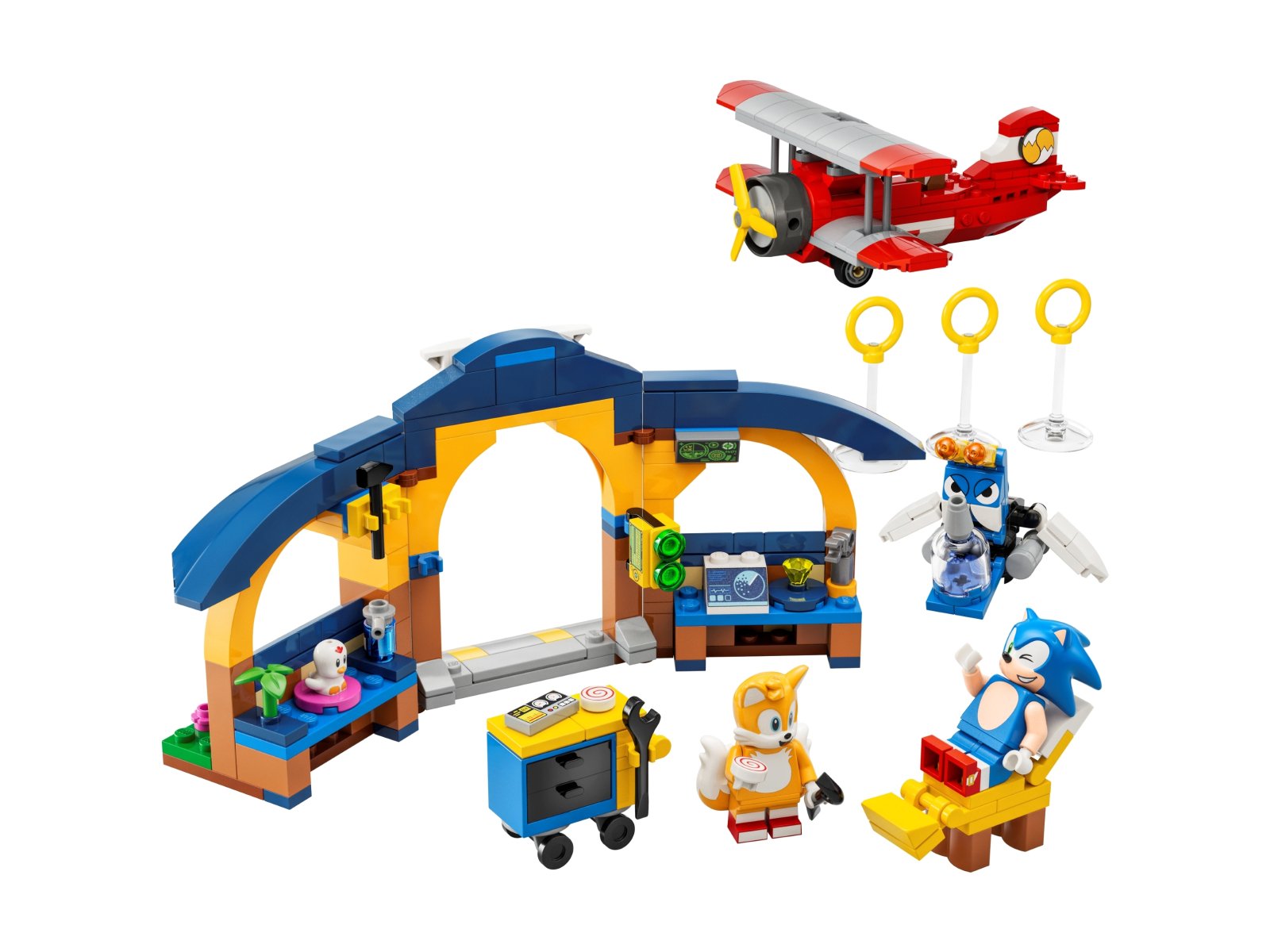 LEGO 76991 Tails z warsztatem i samolot Tornado