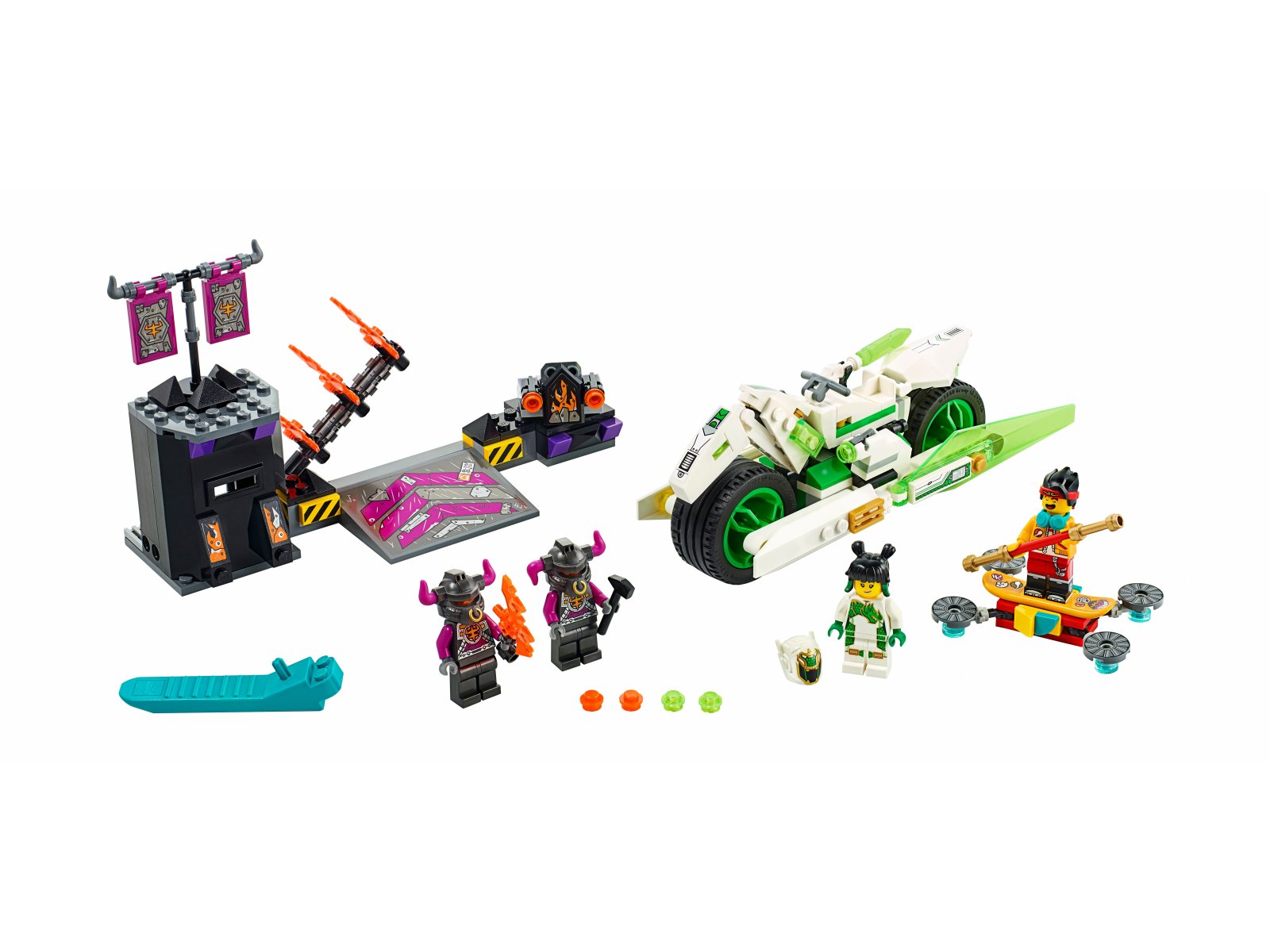 LEGO 80006 Motocykl Biały Smok